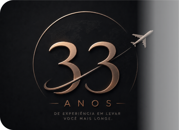 33 anos de experiência em levar você mais longe