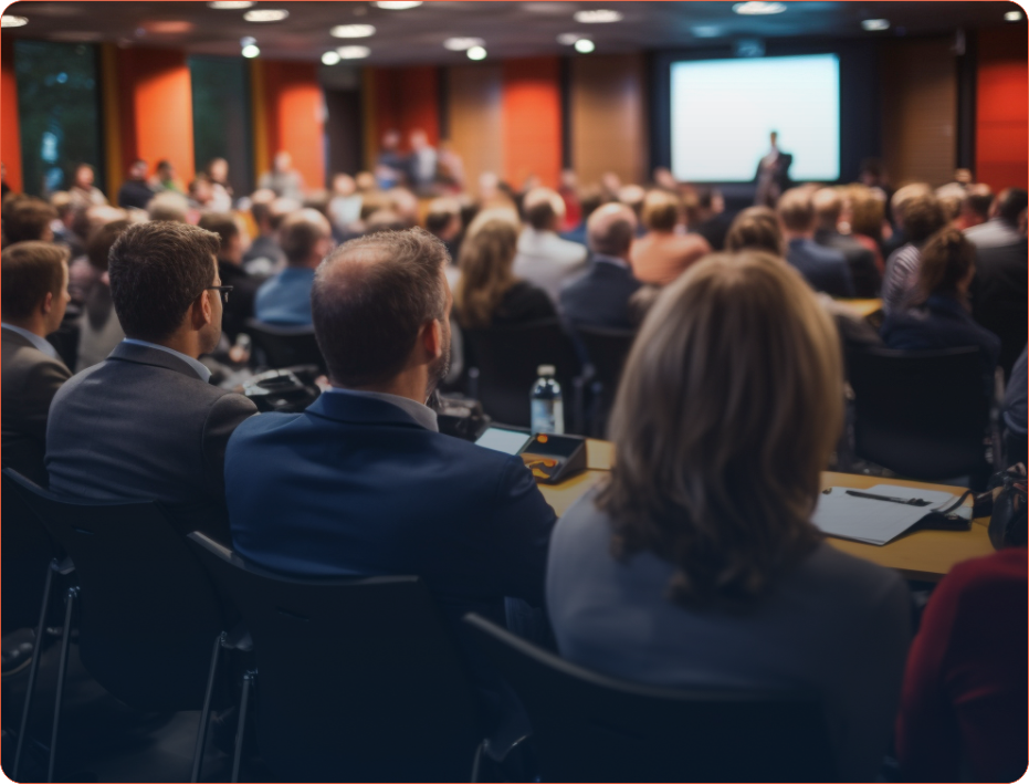 Público em evento corporativo